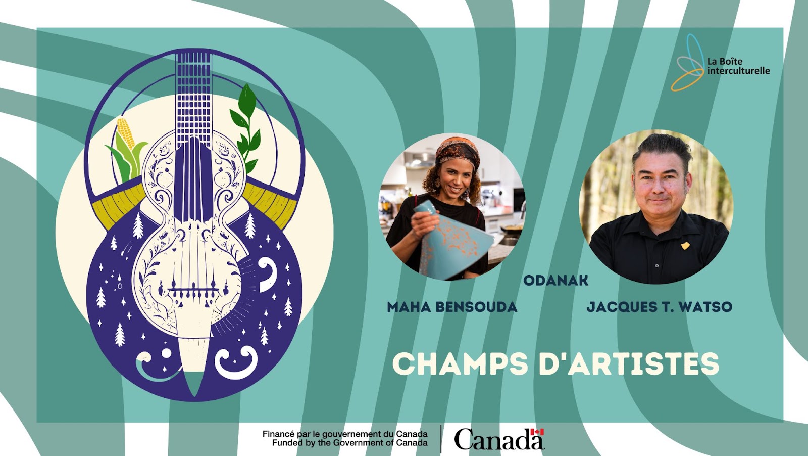 Rencontre entre Maha Bensouda et Jacques T. Watso dans le cadre du projet champs d'artiste